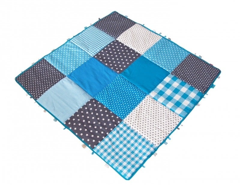 Speelkleed baby speelkleed groot Sterren Blauw Grijs