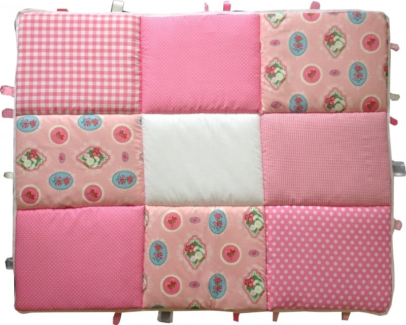 Boxkleed 70x90 75x90 75x95 80x80 80x100 100x100 Rond 90/95 cm Ornamentjes Roze