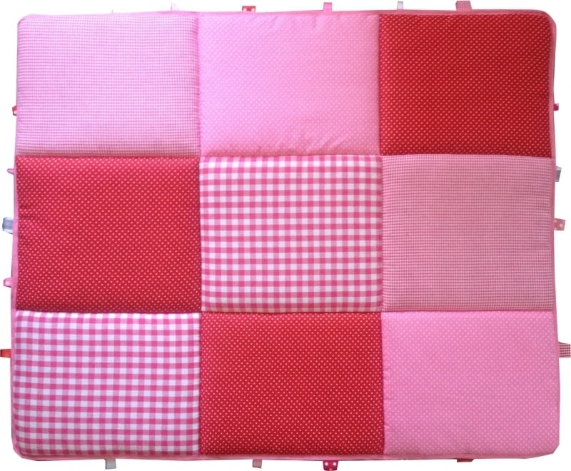 Boxkleed 70x90 75x90 75x95 80x80 80x100 100x100 Rond 90/95 cm Zachtroze met Rood