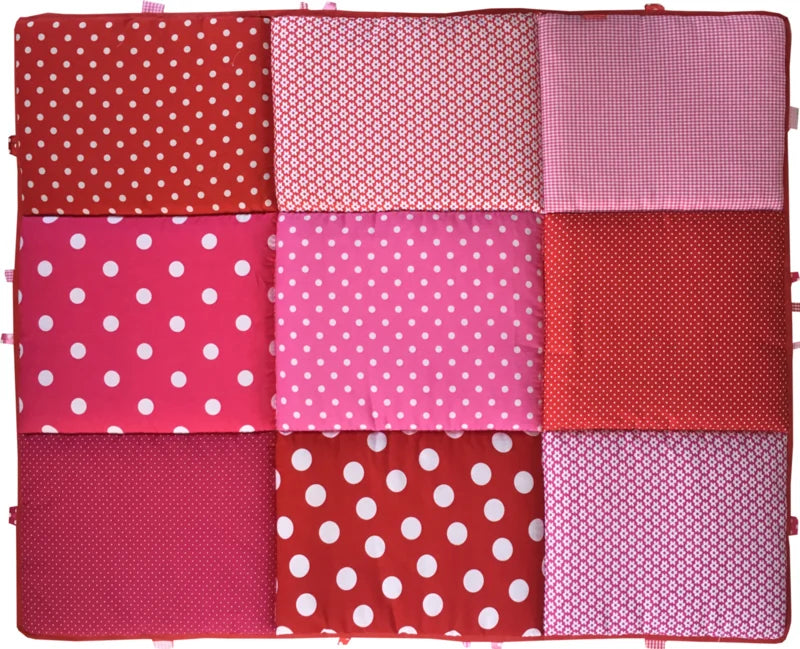 Boxkleed 70x90 75x90 75x95 80x80 80x100 100x100 Rond 90/95 cm Roze met Rood
