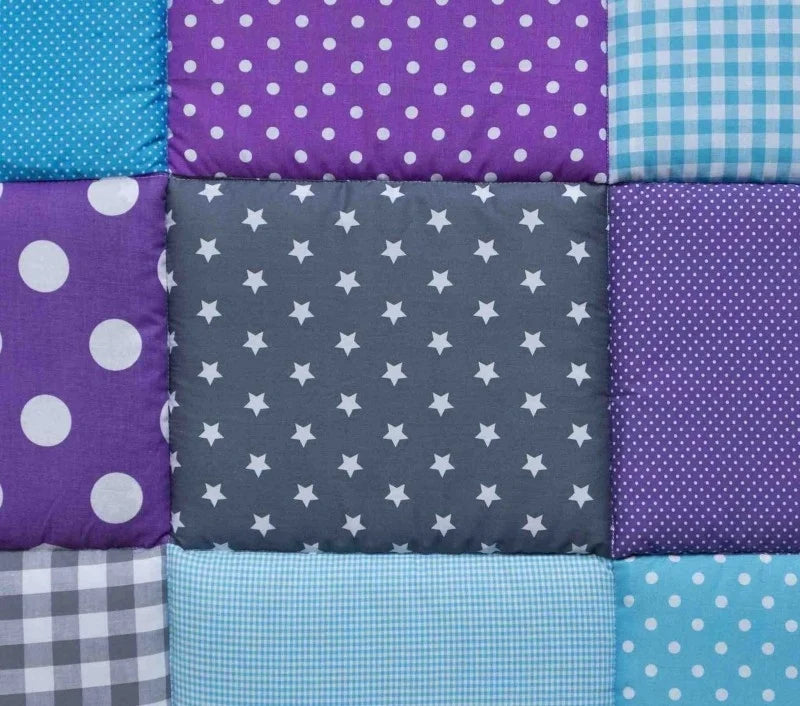 Boxkleed 70x90 75x90 75x95 80x80 80x100 100x100 Rond 90/95 cm Paars Blauw met ster